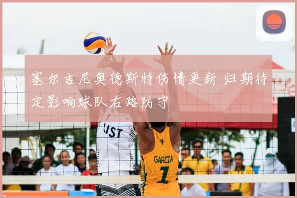 塞尔吉尼奥德斯特伤情更新 归期待定影响球队右路防守